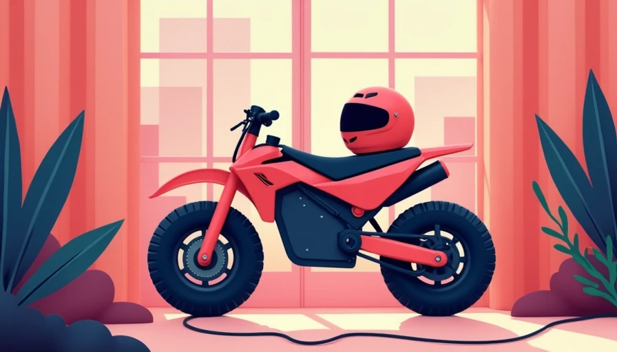 Visual context for electric dirt bike